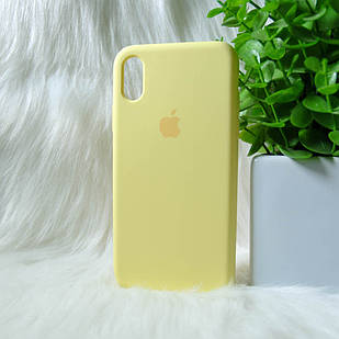 Силіконовий чохол Apple Original Silicone case iPhone X / Xs Yellow (жовтий)