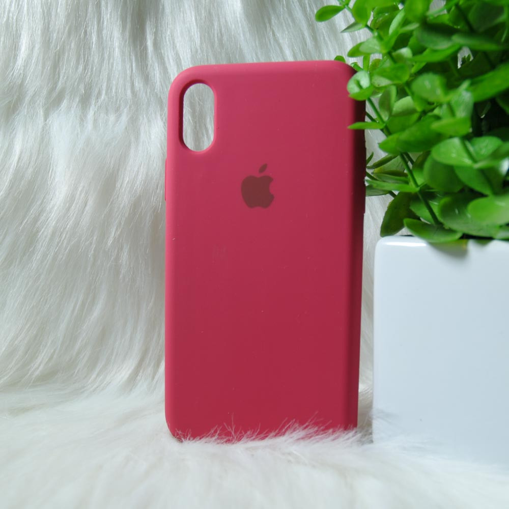 Силіконовий чохол Apple Original Silicone case iPhone X / Xs Bordo (бордовий), фото 1