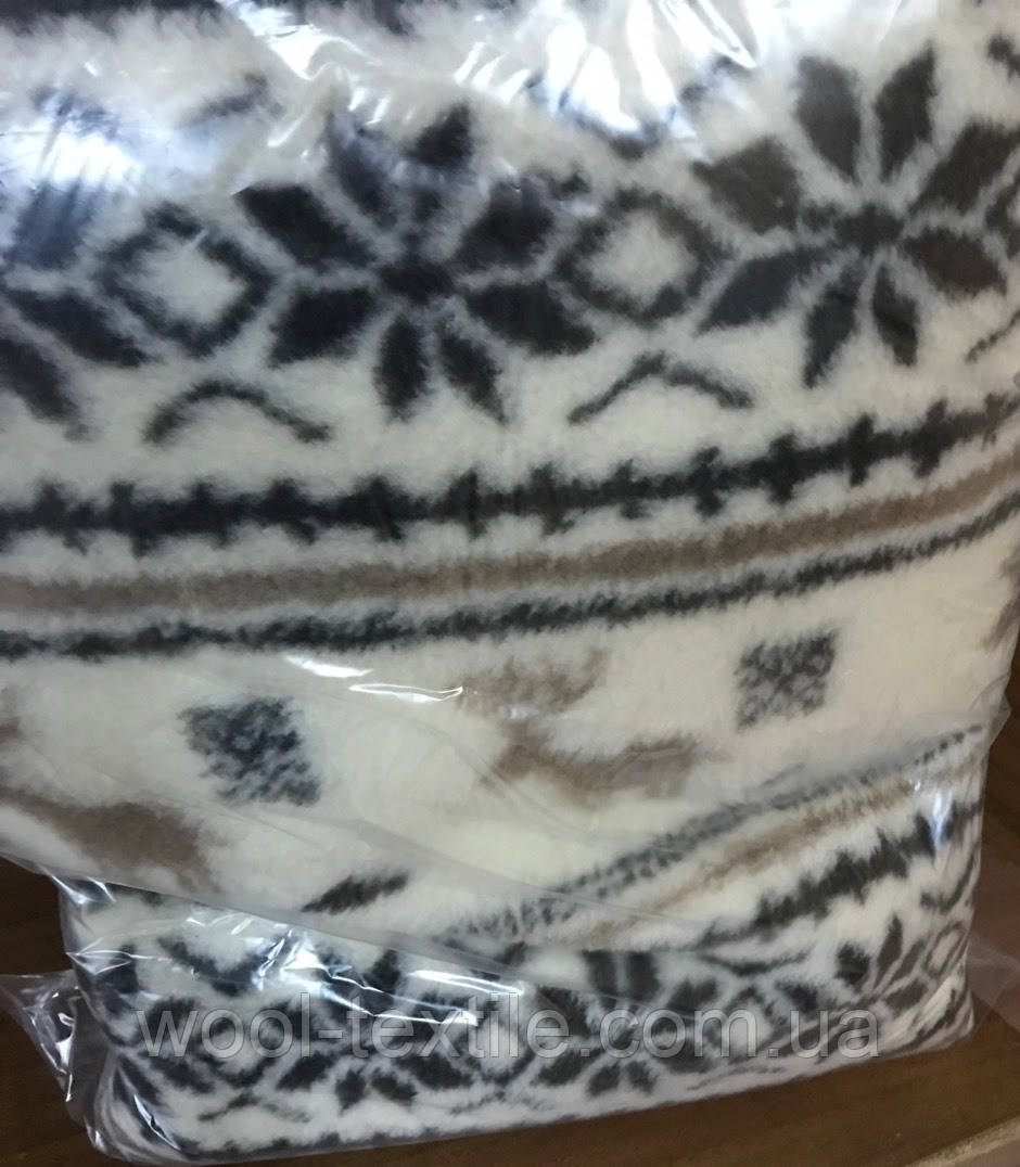 Ковдра на Овчини колір Фінська Тематика у 2 шари 180х210 см