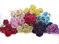 Искусственные цветы Букет Розочек (32 см) - 18 шт - 9 расцветок