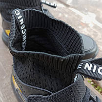 Крихітки шкіряні чорні дитячі кросівки шкарпетки nenke air vapormax літнє, фото 5