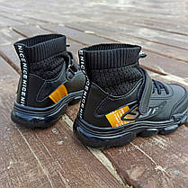Крихітки шкіряні чорні дитячі кросівки шкарпетки nenke air vapormax літнє, фото 3