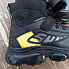 Крихітки шкіряні чорні дитячі кросівки шкарпетки nenke air vapormax літнє, фото 3