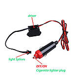 Синя Холодний неон Неонова стрічка довжина 1-2-3-4 м декоративне підсвічування прикраса інтер'єру 3В 5В 12В, фото 5