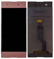 Дисплей Sony Xperia XA1 G3112, G3116, G3121, G3123, G3125 с сенсором (тачскрином) розовый Оригинал