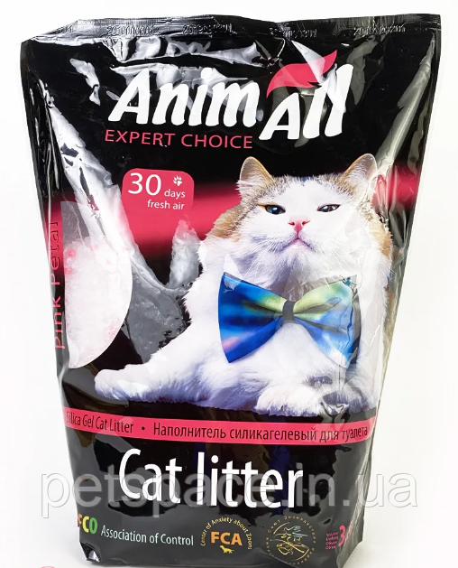 Наповнювач силікагель Animall (Енімал) рожевий пелюстка, 3,8л., фото 1