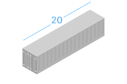 20DC Морські контейнери 20 футів