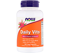 Now Foods, Daily Vits (120 капс.), мужские витамины, женские витамины