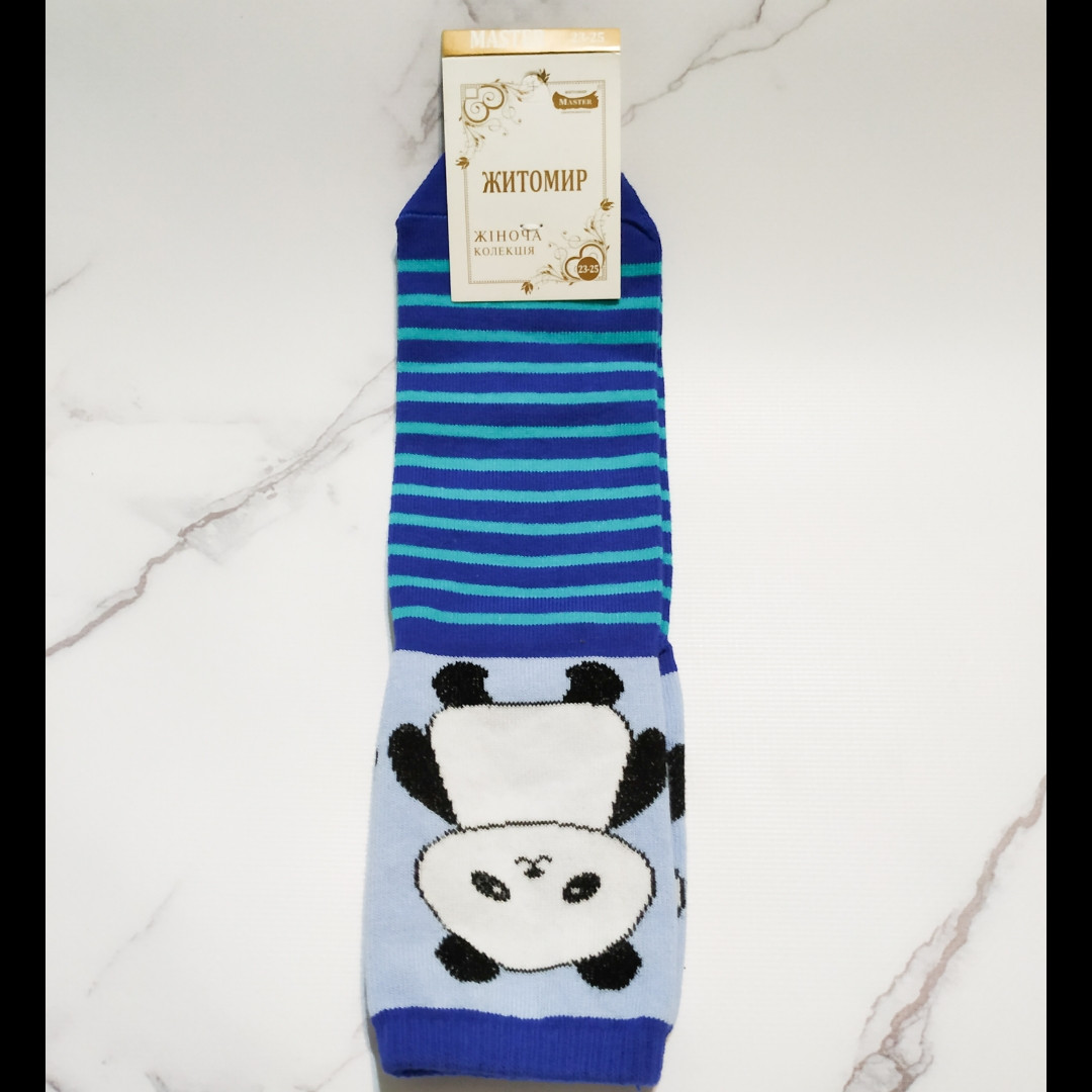 Шкарпетки жіночі Житомир 🐼 в блакитну смужку 35-40