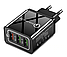Мережевий зарядний пристрій Rock 2.1 A на 3 USB +QC3.0, фото 3