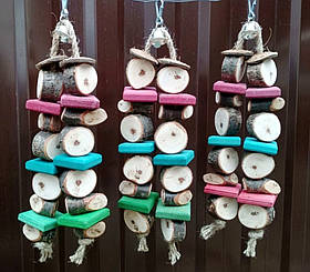 Дерев'яна груша для папуги, 26 см