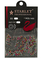 Стрази Starle Professional, s1-s20, колір рожево-зелений, 1400 шт