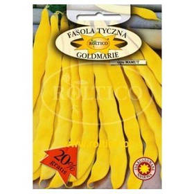 Квасоля спаржева жовта високоросла Голд Марія 10 г Roltico (Польща) широка витка