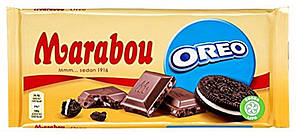 Швейцарський молочний шоколад із печивом Орео Marabou Oreo 185 г