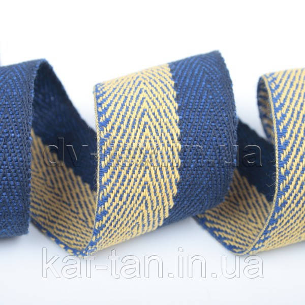 Лента киперная, 40мм, Г(кип.)-40-ХБ, желто-синяя 15в43Г27 (ID ...