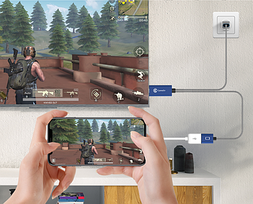 GameSir GTV100 дисплей адаптер кабель для iOS Apple пристроїв і ТВ кабель-конвертектор-конвертера геймпад джойстик тригери