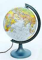 Глобус 250мм (Політико-фізичний) з підсвічуванням, на англійській мові, Glowala