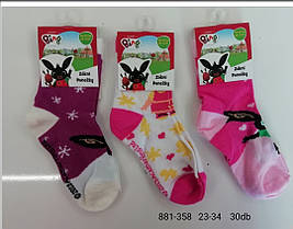 Шкарпетки дитячі для дівчаток оптом, Disney розміри 23/26-31/34, арт. 881-358
