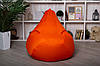 Крісло мішок груша пуфік XL (120х75) Жовтогаряче, фото 5