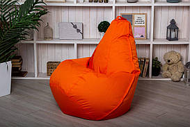 Крісло мішок груша пуфік XL (120х75) Жовтогаряче