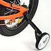 Дитячий двоколісний велосипед RoyalBaby SPACE NO.1 Steel 18", OFFICIAL UA, помаранчевий, фото 9