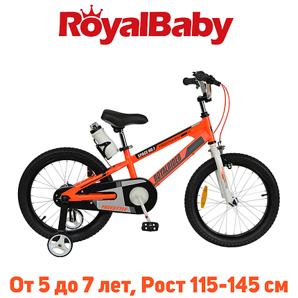 Дитячий двоколісний велосипед RoyalBaby SPACE NO.1 Steel 18", OFFICIAL UA, помаранчевий, фото 1