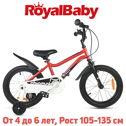 Дитячий двоколісний велосипед RoyalBaby Chipmunk MK 16", OFFICIAL UA, червоний, фото 1