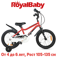Дитячий двоколісний велосипед RoyalBaby Chipmunk MK 16", OFFICIAL UA, червоний
