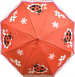 Парасолька дитяча №13712 "Сонечко" 6кольорів зі свистком 50см (тростина)