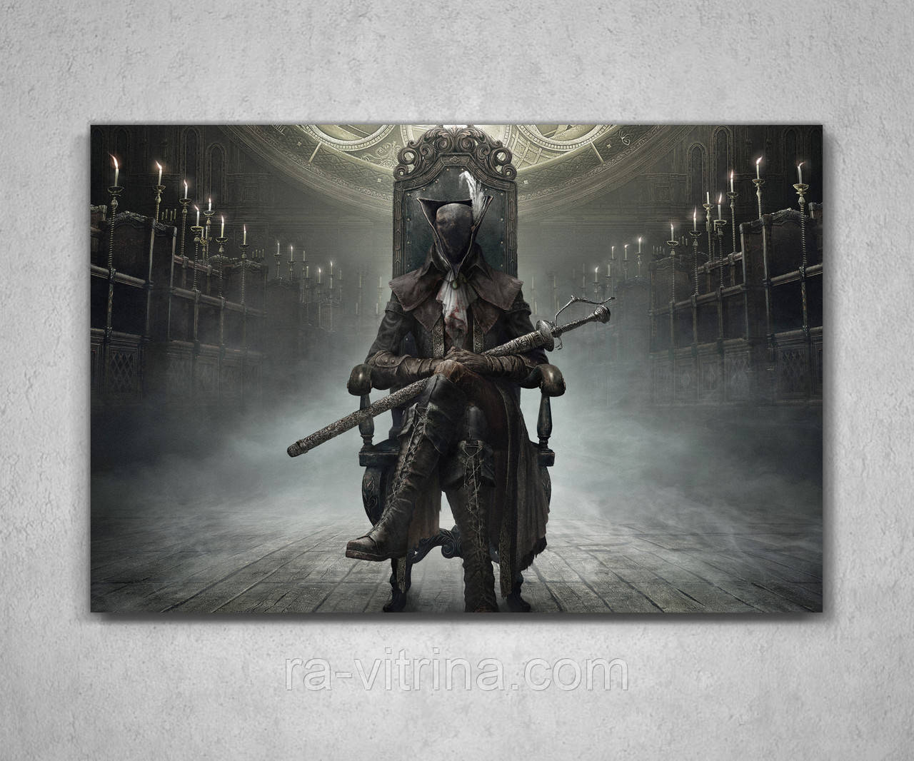 Картина для геймера Бладборн Bloodborne 60х40