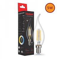 Філаментна лампа LED Vestum С35Т Е14 5 Вт 220 V 4100 К