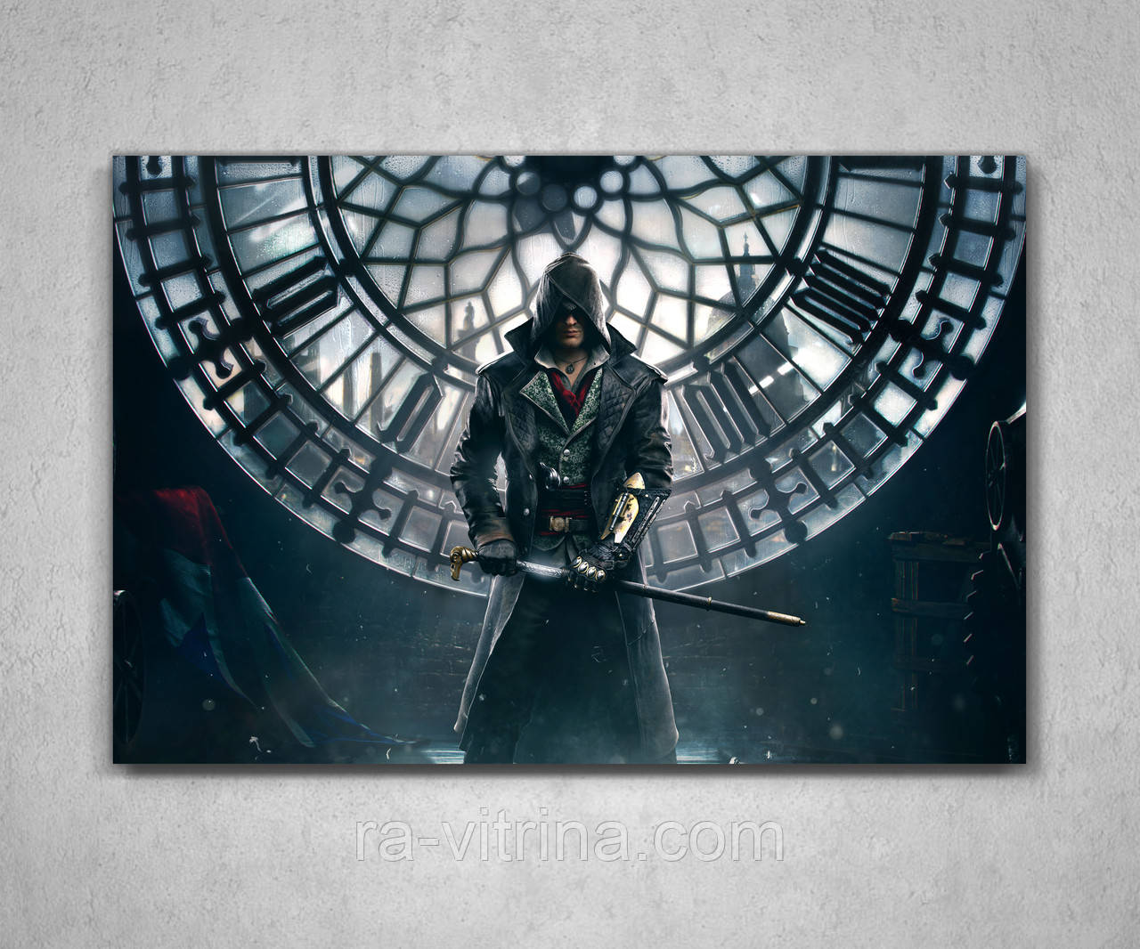 Картина на полотні подарунок для геймера Ассасин Крід Assassin's Creed 60х40