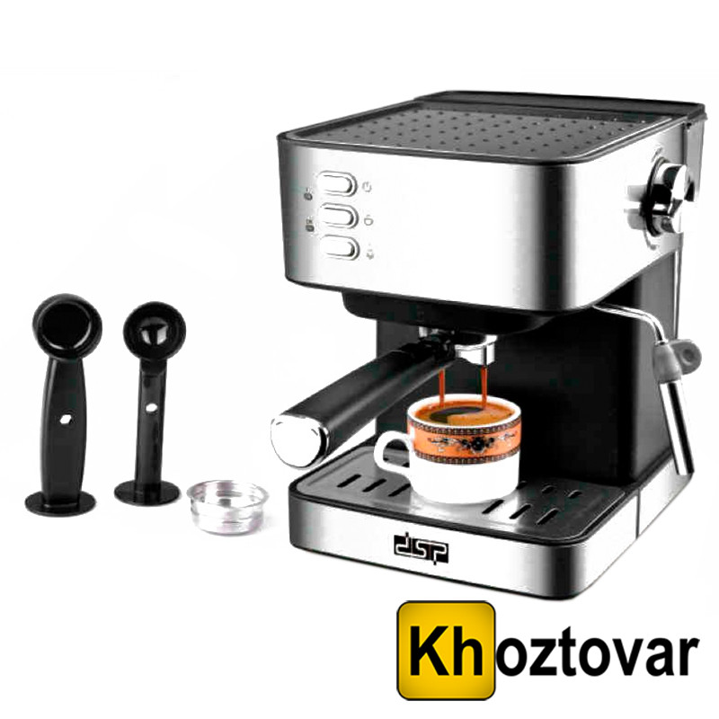 Напівавтоматична кавова машина з капучинатором DSP Espresso Coffee Maker KA3028