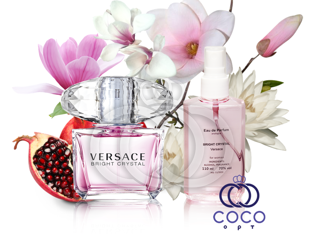 Жіноча парфумована вода Versace Bright Crystal 110 Ml ОАЕ в пластиковій пляшці, фото 1