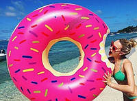 Надувной круг Пончик Pink 120 см