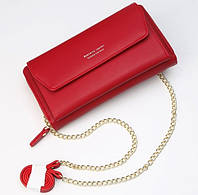Женский клатч сумочка Baellerry Leather red