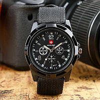 Мужские армейские наручные часы Swiss Army black