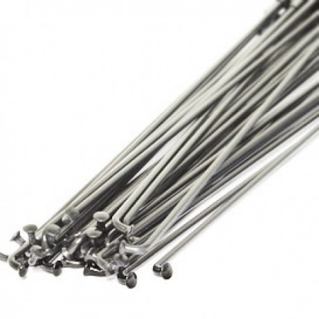 Спиця 11G 290 mm Сталь, Срібляста + Ніпель (2.9 mm)