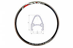 Обід 26'' Al 36H 14G двуст. СNC ED HLQC-04 під V-br (VLT)