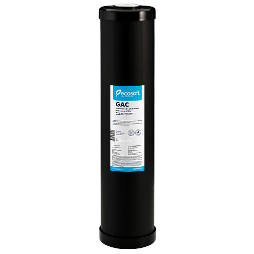 КАРТРИДЖ З ГРАНУЛЬОВАНИМ АКТИВОВАНИМ ВУГІЛЛЯМ ECOSOFT 4,5"Х20"