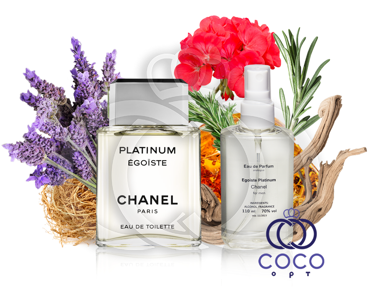 Чоловіча парфумована вода Chanel Egoist Platinum 110 Ml OAE у пластиковій пляшці, фото 1
