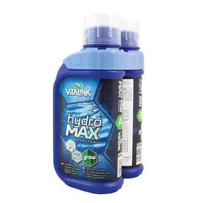 Гідропонне добриво VitaLink Hydro MAX Grow HW 1L A&B, фото 1