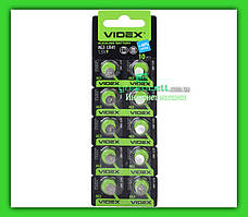 Часовая батарейка Videx AG3 / LR41/ G3/ 192/ GP92/ 392, SR41W
