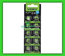 Батарейка часовая Videx AG5 / LR754/ G5/ LR48/ 193/ GP93A/ 393/ SR754W