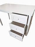 Письмовий стіл білий МДФ (120х65х76 см), фото 6