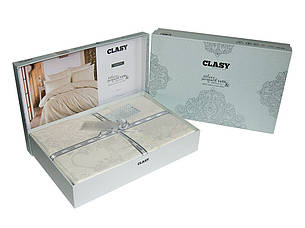 Комплект постільної білизни Clasy Satin Jacquard Cotton Євро сатин-жакард арт.Adenya_V2, фото 2