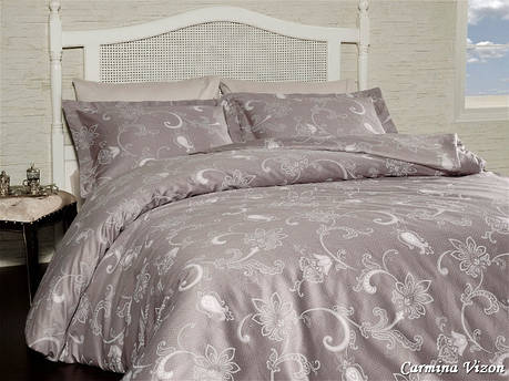 Комплект постільної білизни First Choice Satin Cotton сатин євро арт.Carmina Vizon, фото 2