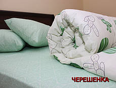 Полуторний набір постільної білизни 150*220 з Бязі "Gold" №152915AB Черешенка™, фото 3