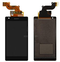 Дисплей для Sony D6563 Xperia Z2a с сенсором (тачскрином) черный Оригинал (Тестирован)