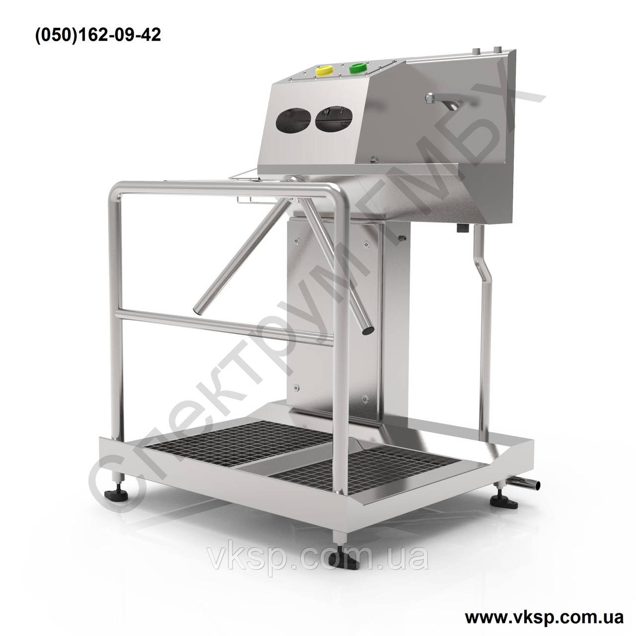 Станція гігієни для дезінфекції рук і підошва з безконтактним умивальником, фото 1